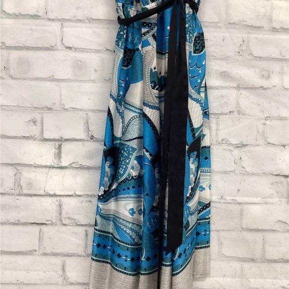 Single Dress Paisley 100% Silk Dress Size Large - Picture 3 of 9